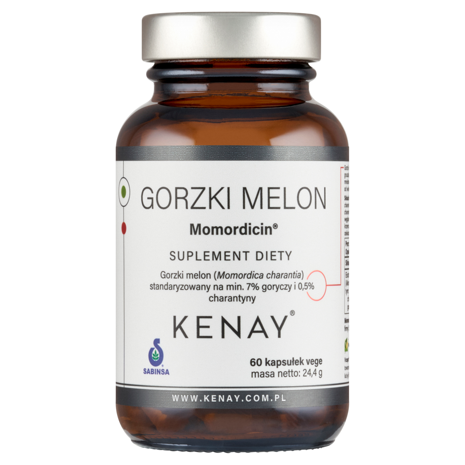 Kenay Gorzki melon Momordicin — opakowanie 60 kapsułek