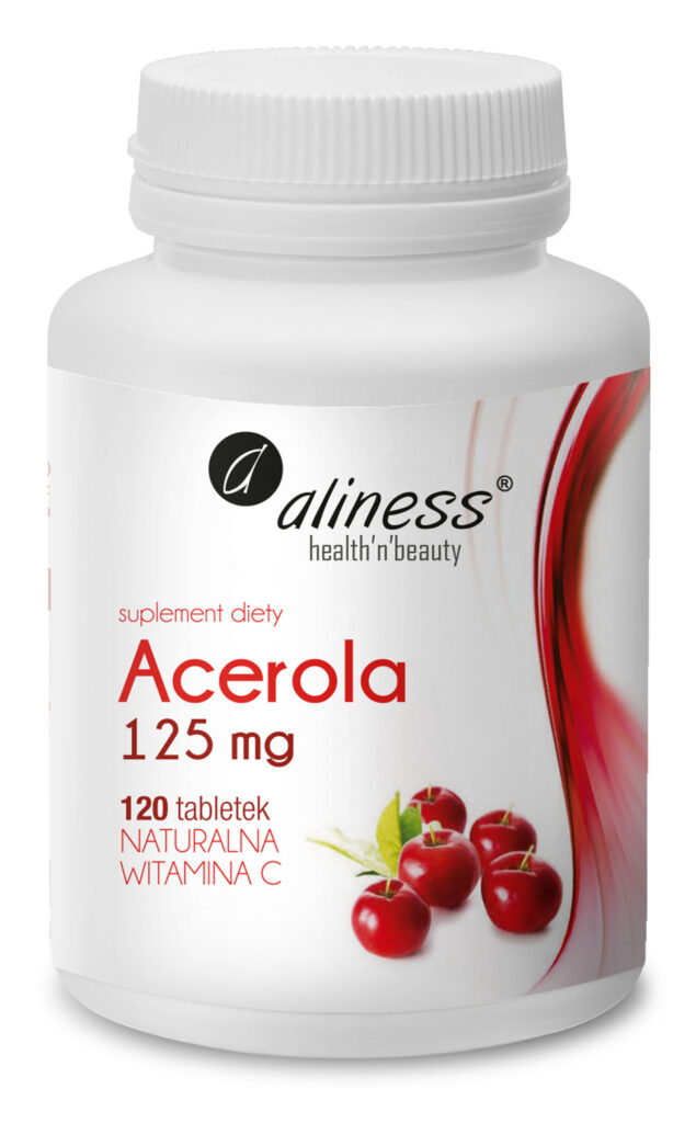 Acerola 125 mg - Naturalna Witamina C x 120 tabl.