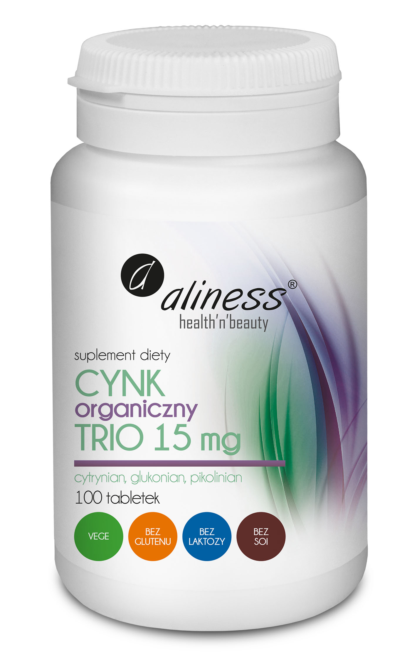 Cynk Organiczny Trio 15 mg x 100 tabl. - obrazek 1