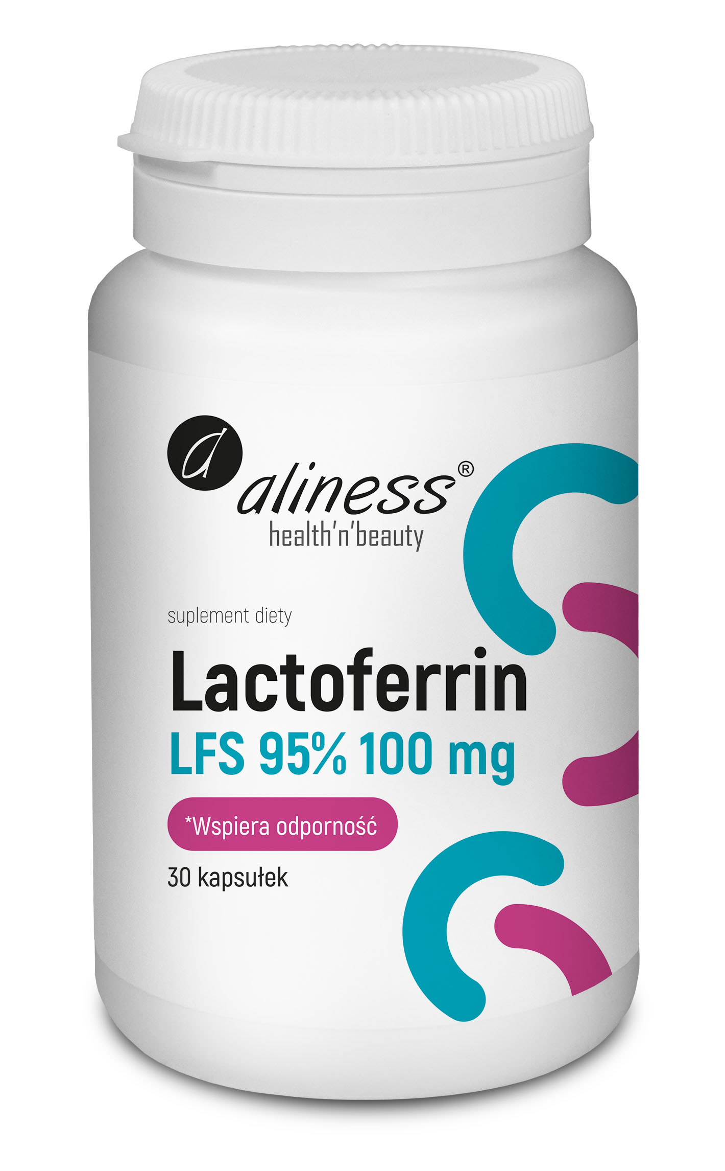 Lactoferrin LFS 95% 100 mg x 30 kaps. - obrazek 1