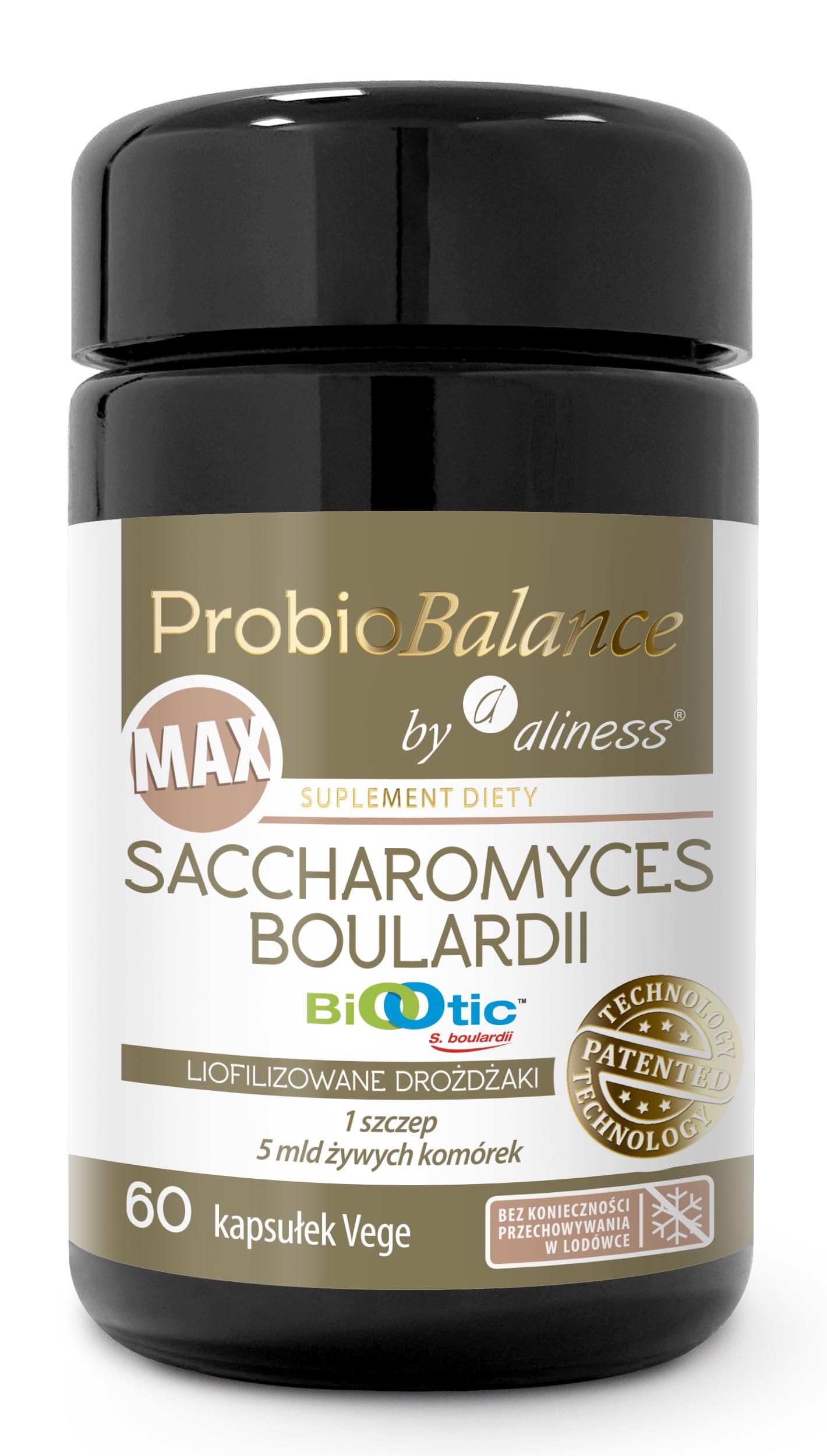 ProbioBALANCE, MAX Saccharomyces Boualardii 5 mld/250mg x 60 vege kaps. - obrazek 1